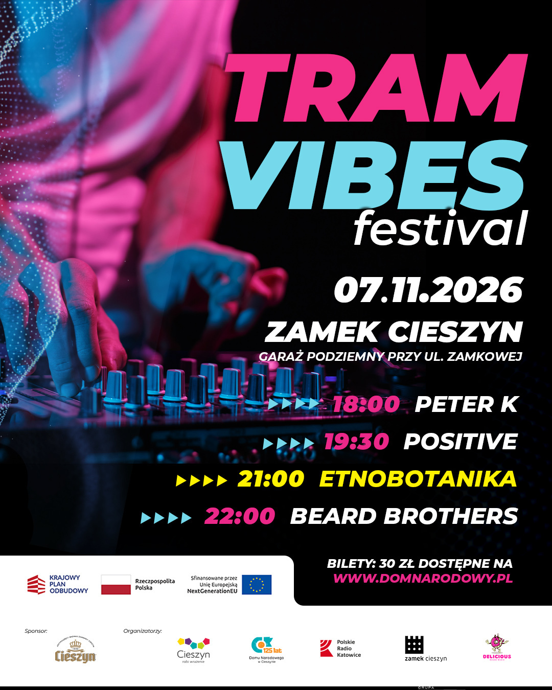 NOWE MIEJSCE. NOWE BRZMIENIA. TRAMVIBES FESTIVAL 2026