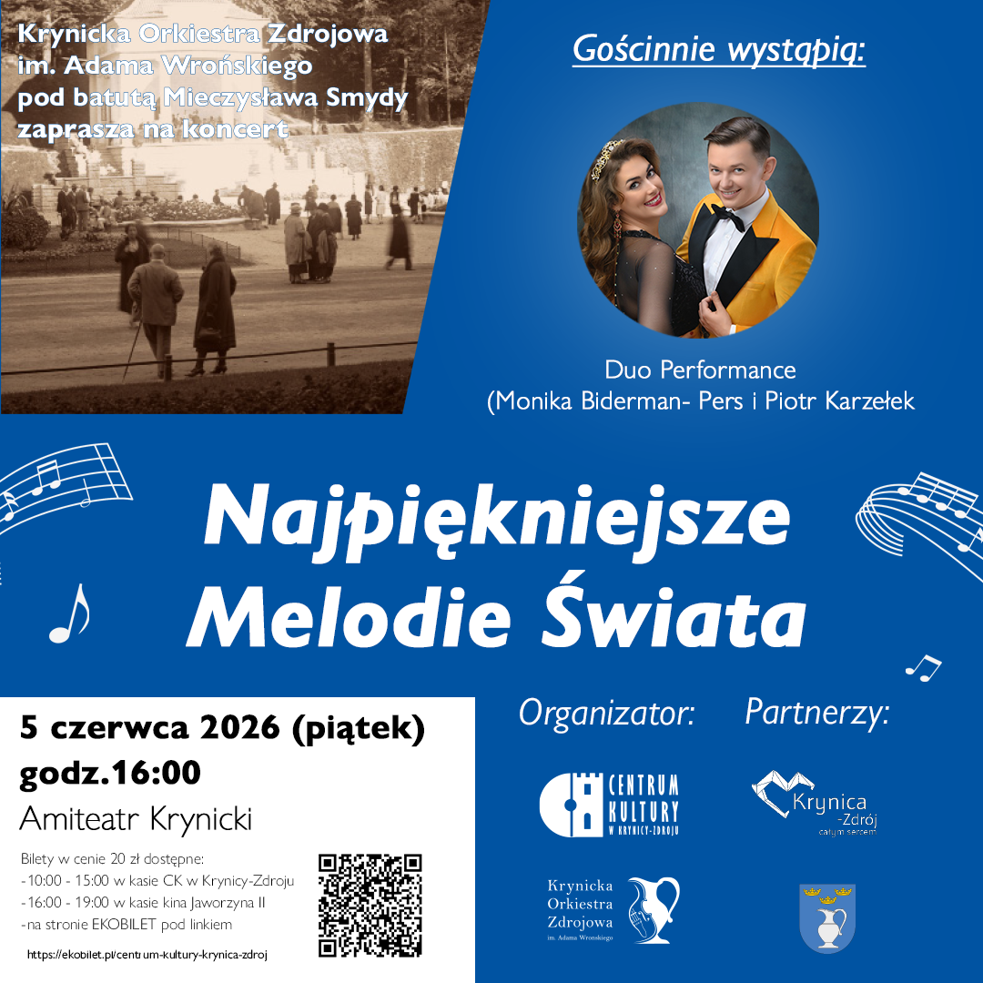 Najpiękniejsze melodie świata - koncert Orkiestry Zdrojowej im. Adama Wrońskiego