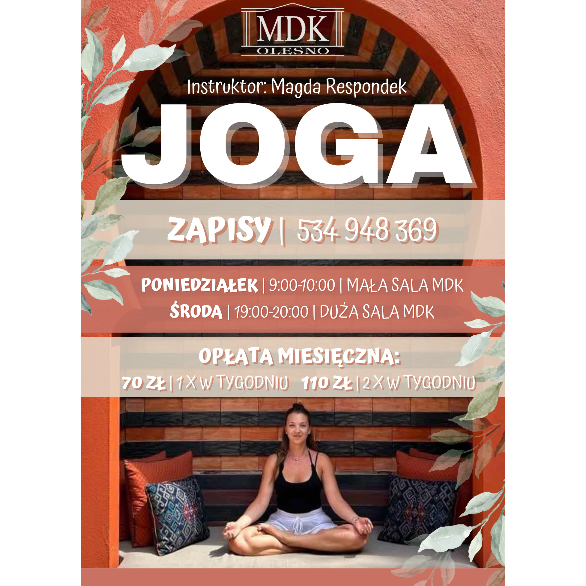 Joga - 2 razy w tygodniu - CZERWIEC 2026