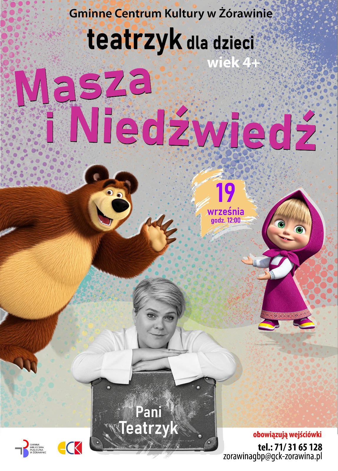 Masza i Niedźwiedź - teatrzyk w bibliotece