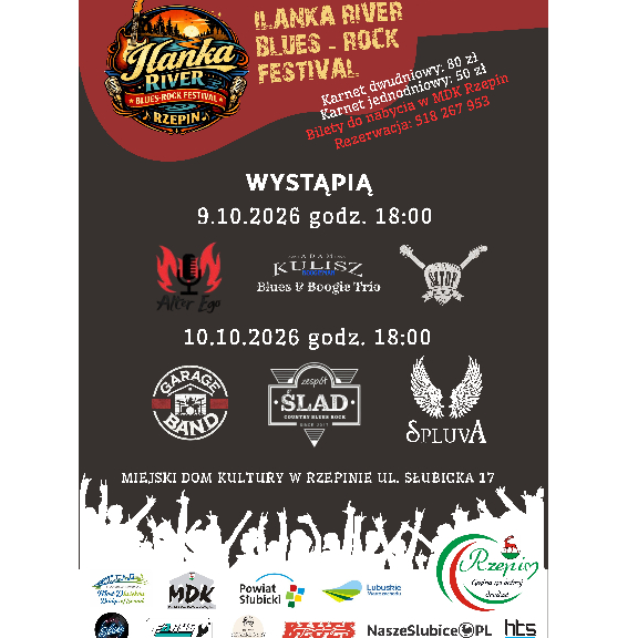ILANKA RIVER BLUES ROCK FESTIWAL - KARNET JEDNODNIOWY